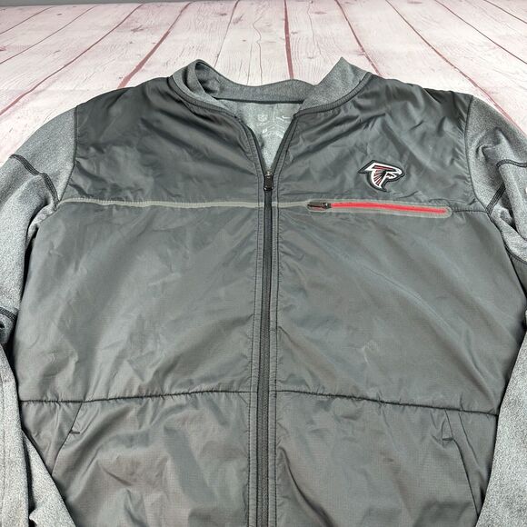 Atlanta Falcons NIKE Shield Full Zip Jacket men’s Medium OnField Apparel M - Picture 2 of 11